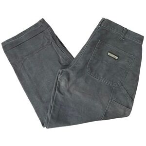 Vintage 90s Dakota Workwear Carpenter Canvas Heavyweight Faded Jeans 30x26